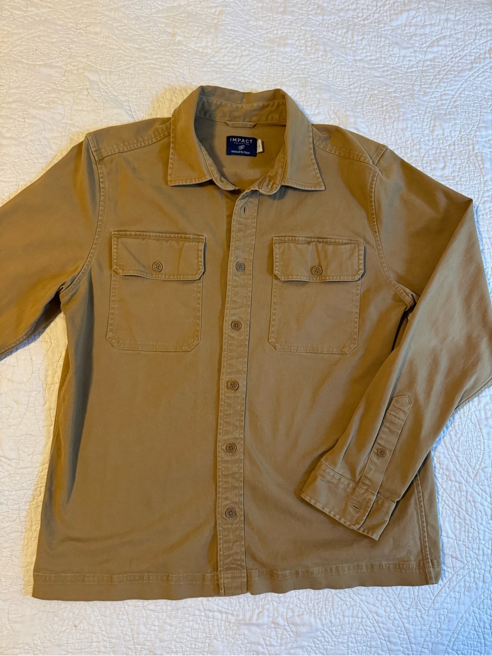 Impact Collection Stretch Cotton Canvas Utility Overshirt Shacket